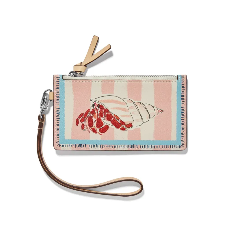 Sun & Sea Pinch Me Card Pouch made by Brighton