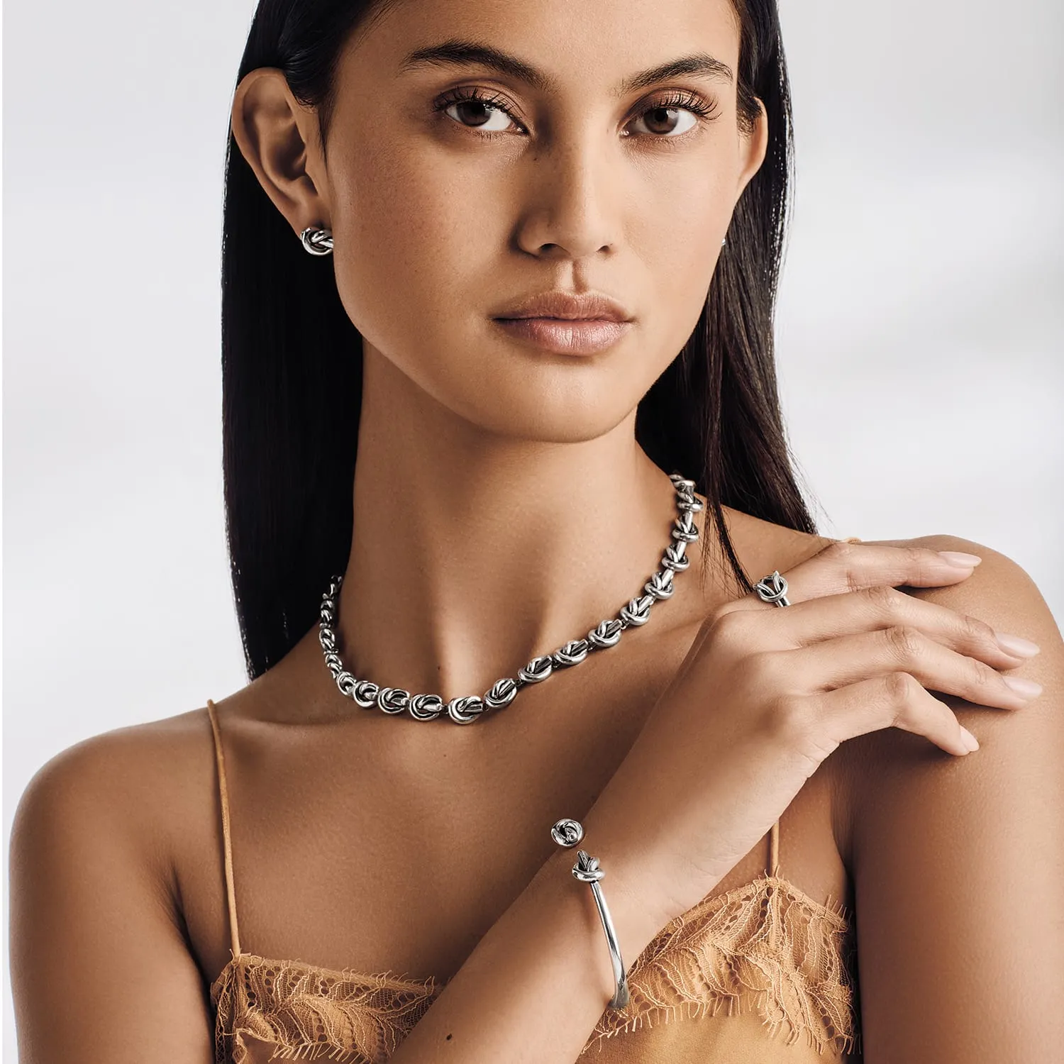 Interlok Single Knot Open Hinge Bangle sold by Brighton product image thumbnail 5