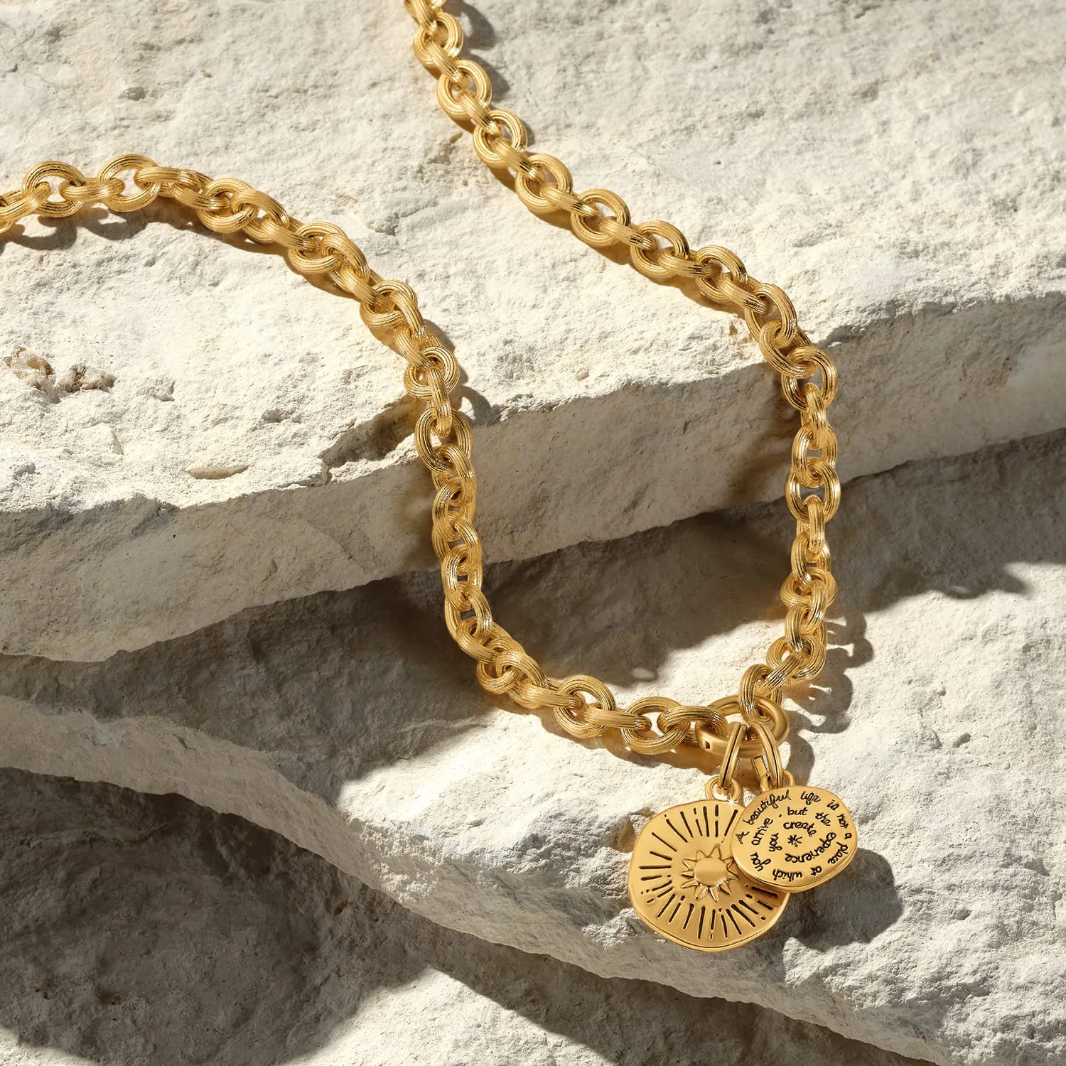 Token Lavish Link Round Charm Necklace sold by Brighton product image thumbnail 5