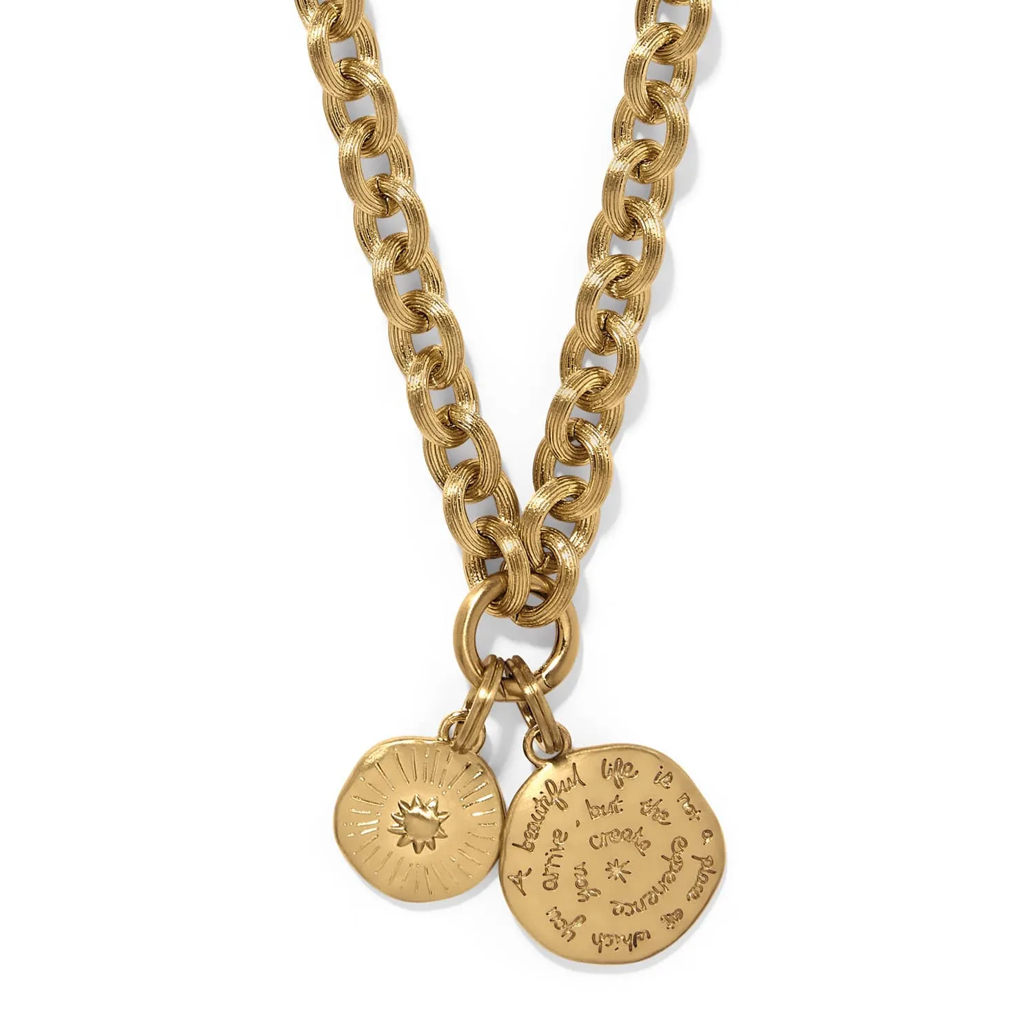 Token Lavish Link Round Charm Necklace sold by Brighton product image thumbnail 2