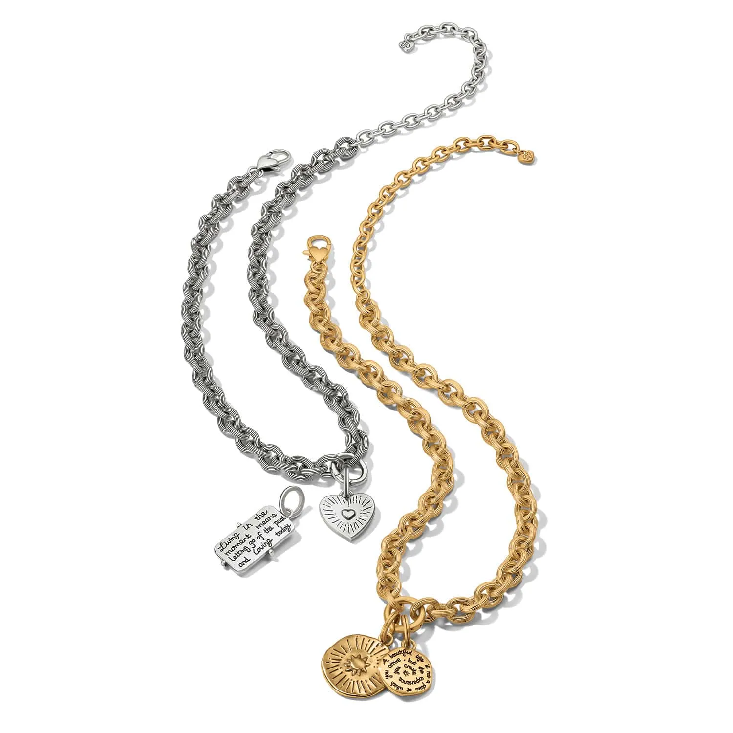 Token Lavish Link Round Charm Necklace sold by Brighton product image thumbnail 4