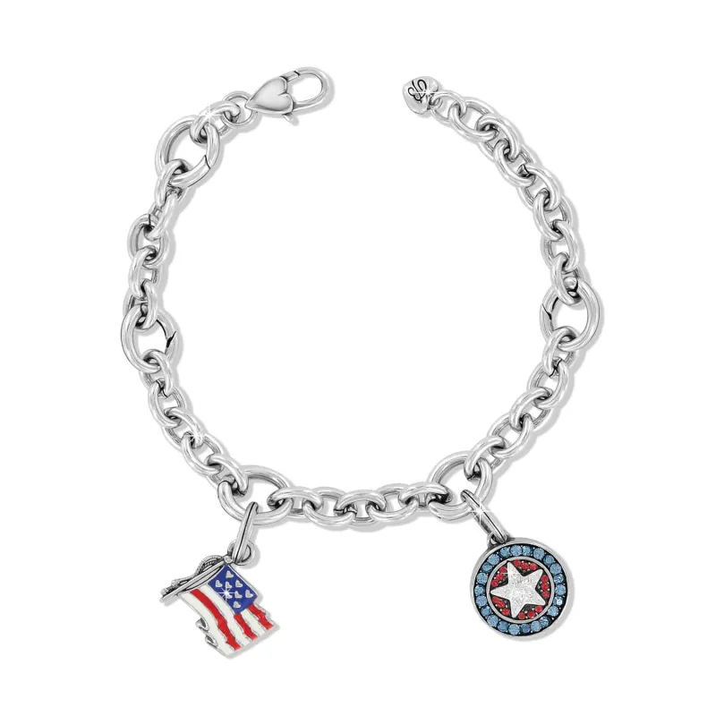 Celebrate America Charm Bracelet made by Brighton