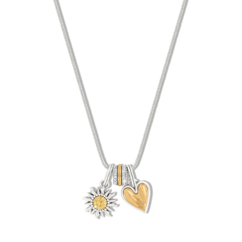 Summer Heart Charm Necklace made by Brighton