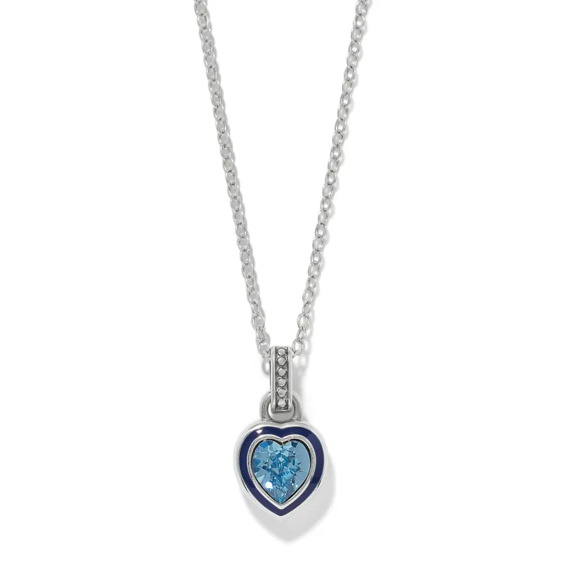 Halo Gemma Petite Heart Necklace made by Brighton