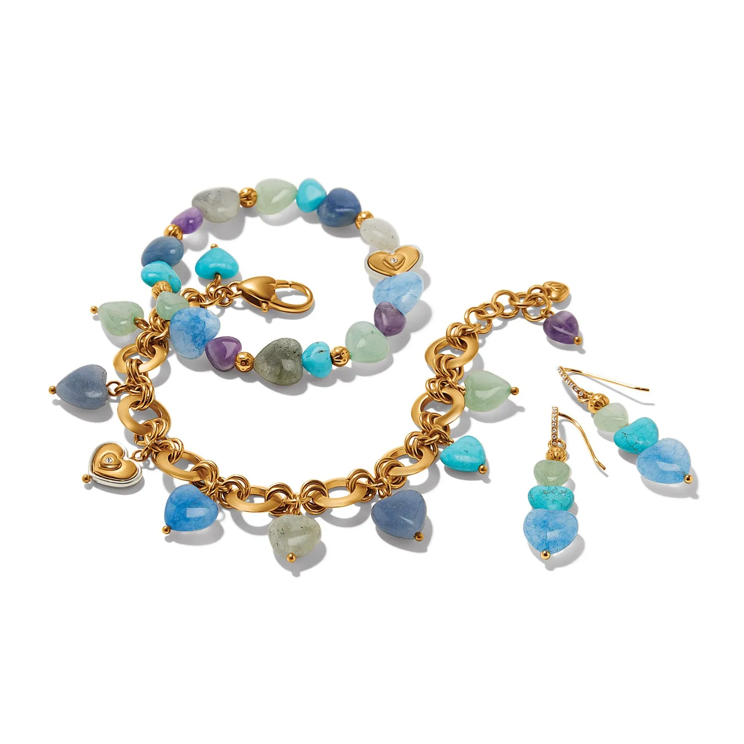 One Heart Multi Heart Bead Stretch Bracelet sold by Brighton product image thumbnail 2