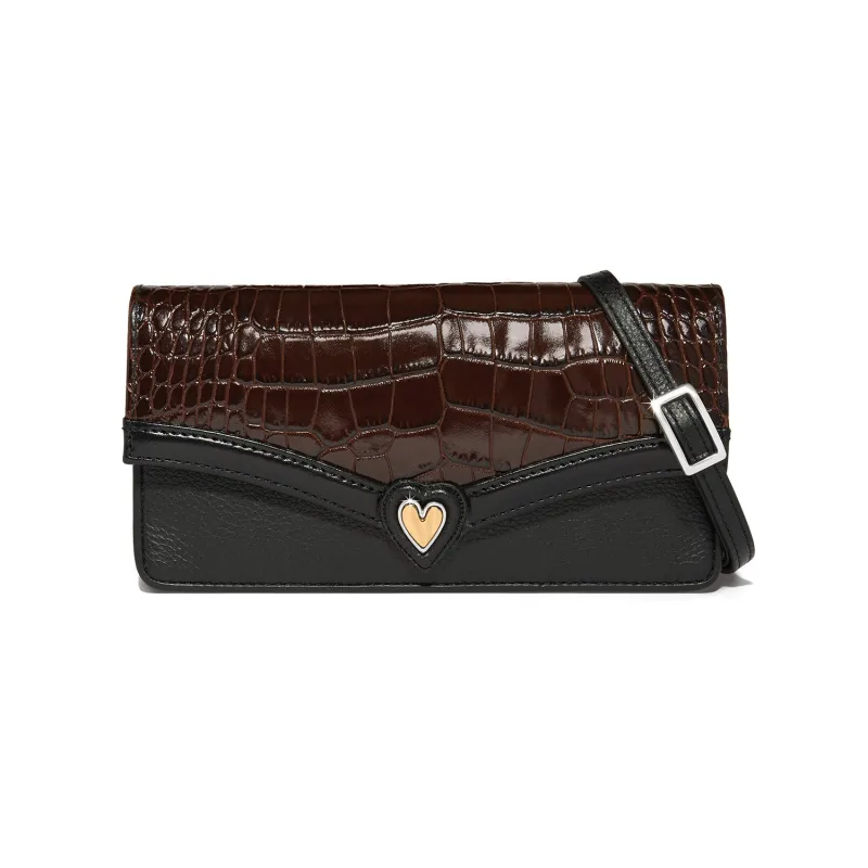 Cascade Croc Large Wallet made by Brighton