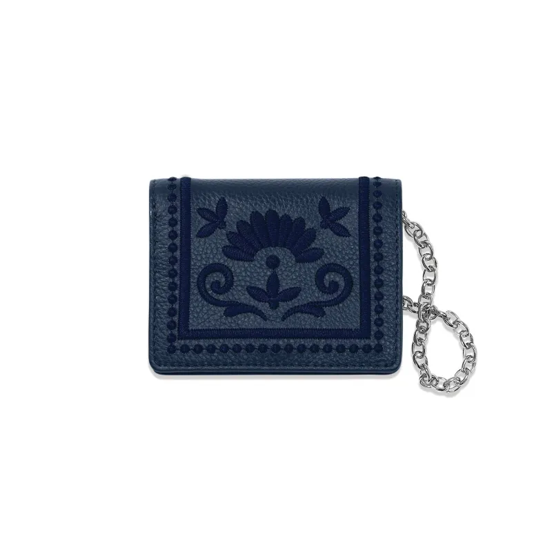 Interlok Embroidery Small Wallet made by Brighton