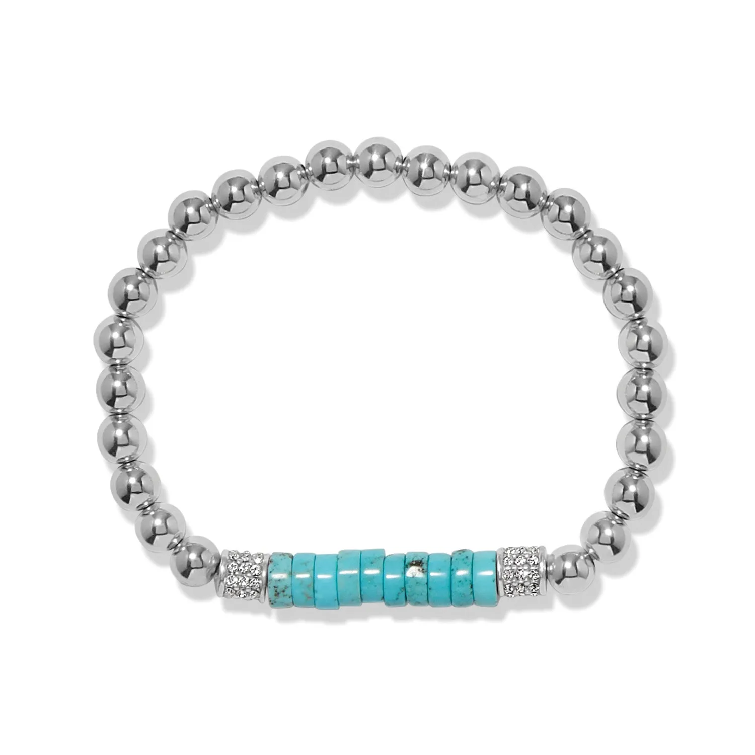 Meridian Petite Station Turquoise Stretch Bracelet sold by Brighton product image thumbnail 2