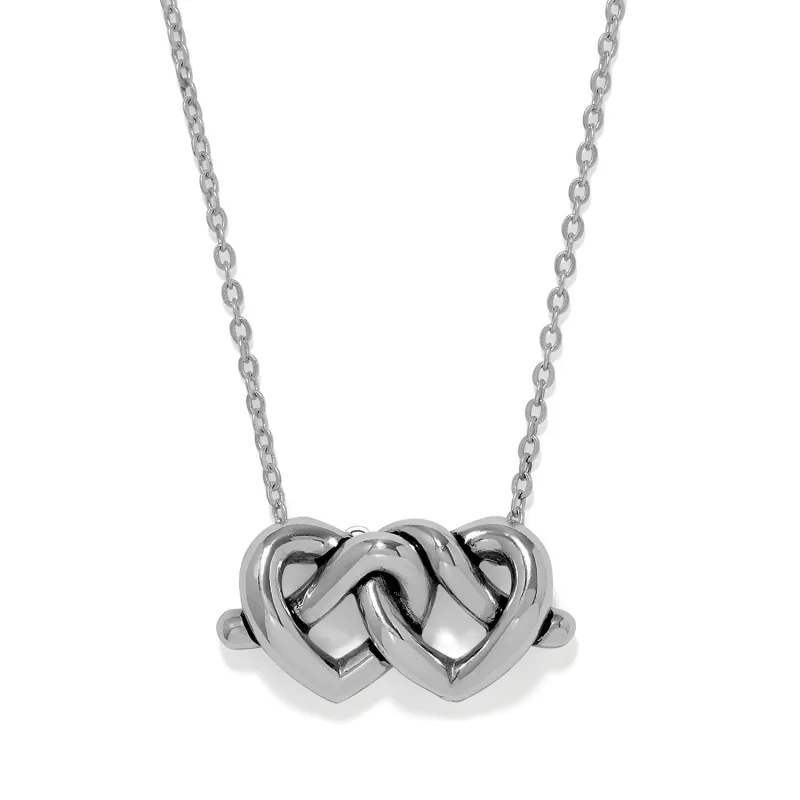 Interlok Linked Hearts Necklace made by Brighton