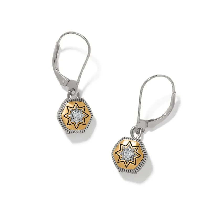 Mosaic Nova Mini Leverback Drop Earrings made by Brighton