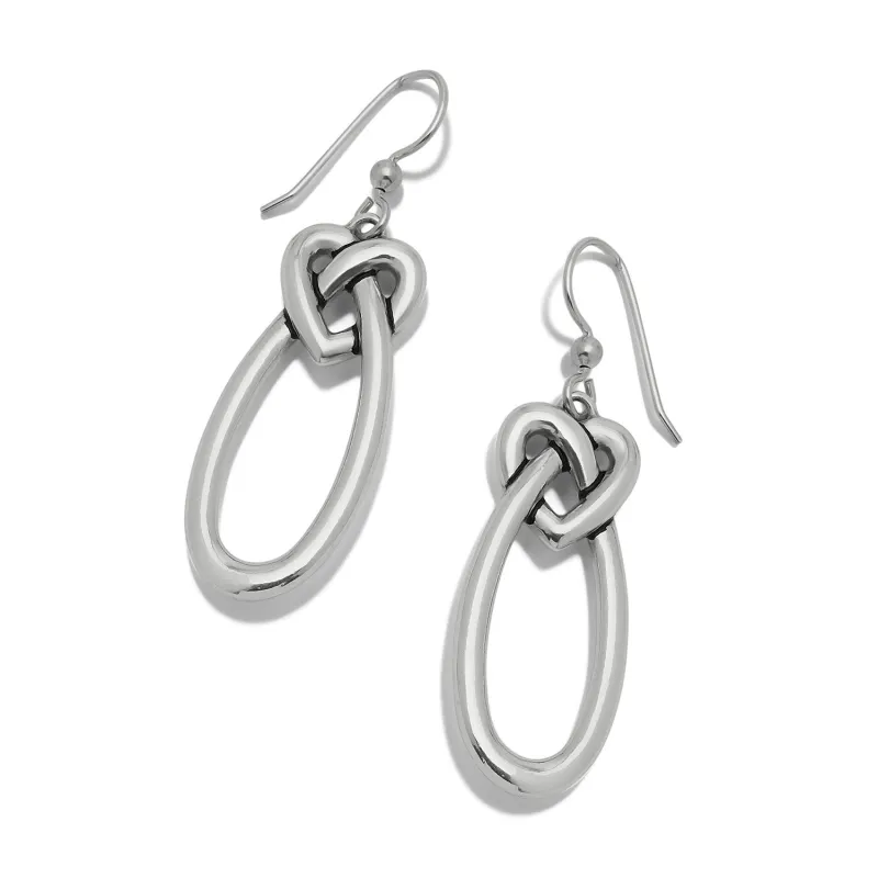 Interlok Linked Hearts French Wire Earrings made by Brighton