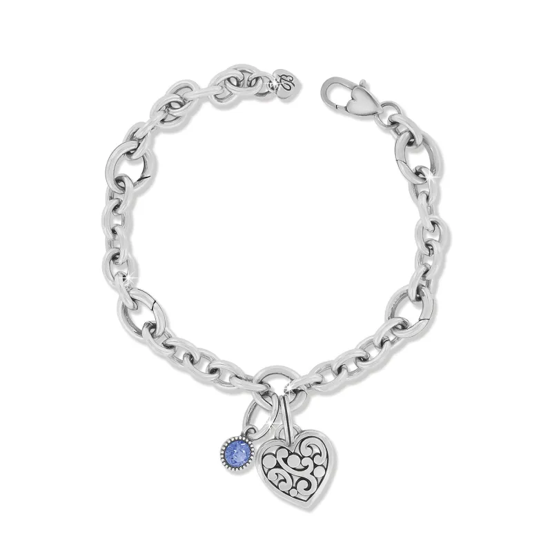 September Birthday Charm Bracelet made by Brighton