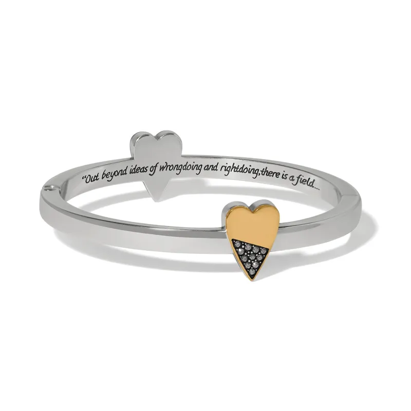 Love Messages Higher Love Hinged Bangle made by Brighton