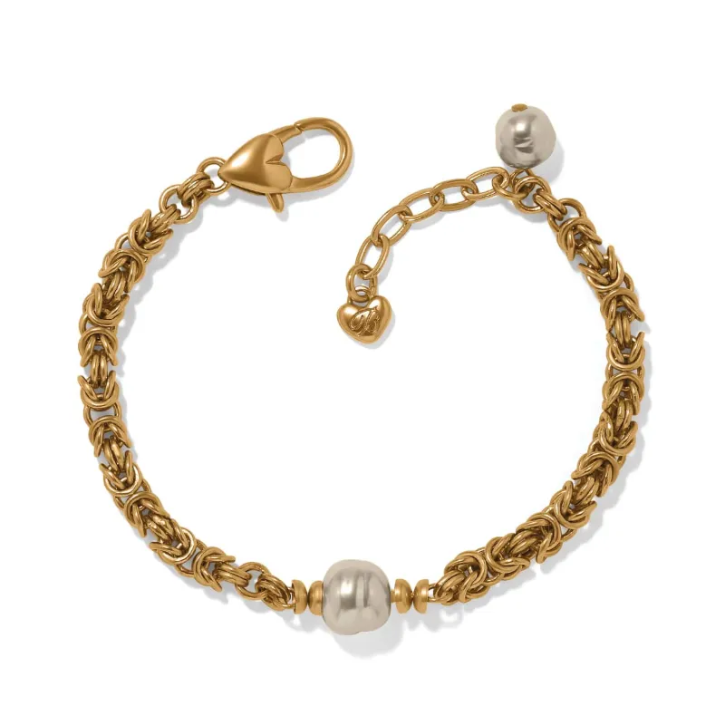 Trust Your Journey Pearl Chain Bracelet made by Brighton