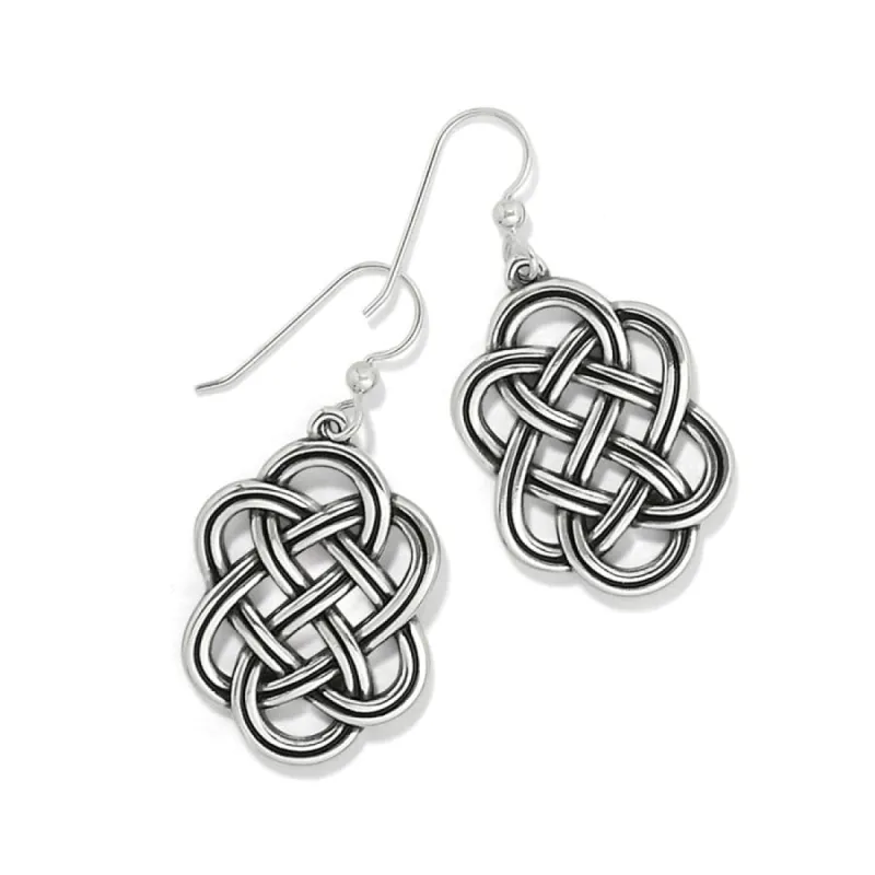 Interlok Trellis French Wire Earrings sold by Brighton
