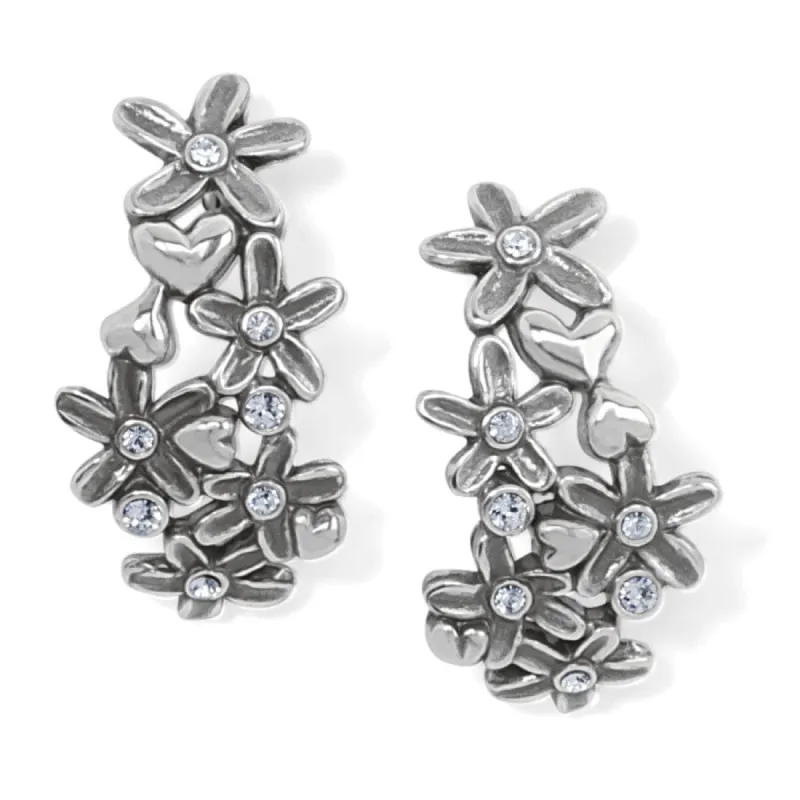 Wild Flowers Post Hoop Earrings sold by Brighton