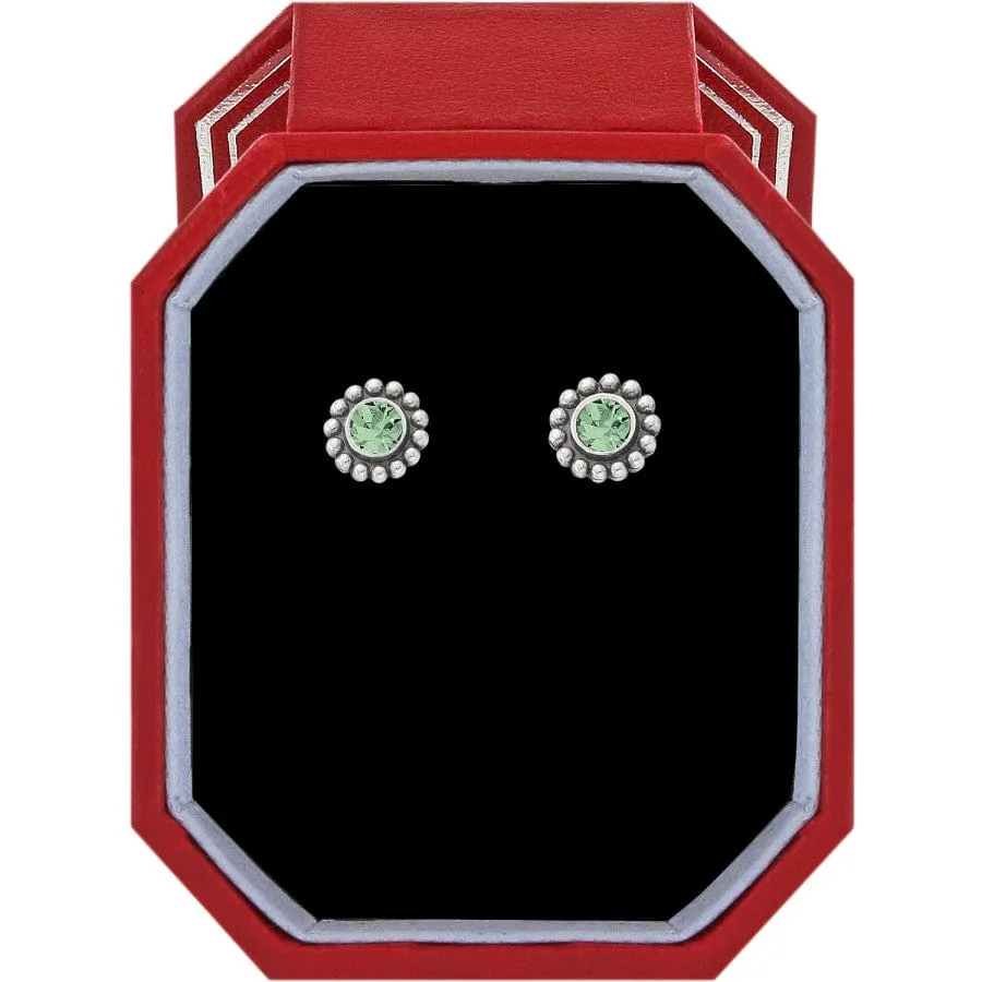 Twinkle Peridot Mini Post Earrings Gift Box sold by Brighton