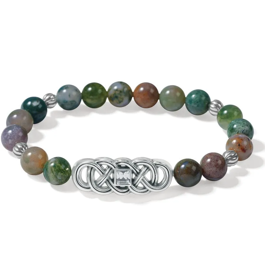 Interlok Lustre Jasper Stretch Bracelet sold by Brighton product image thumbnail 2