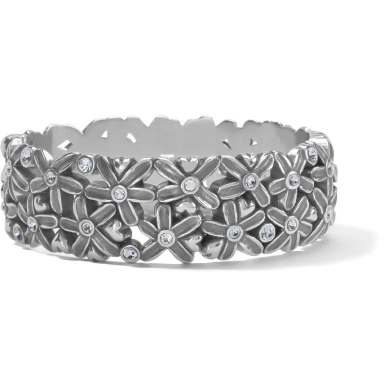 Wild Flowers Hinged Bangle sold by Brighton