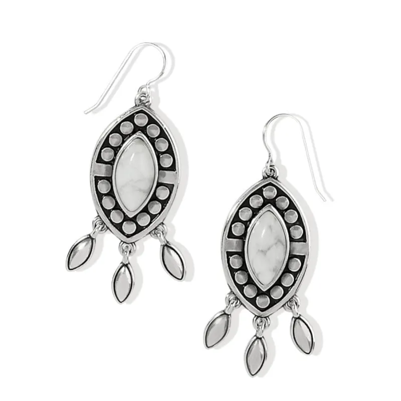 Pebble Dot Dream Howlite French Wire Earrings sold by Brighton