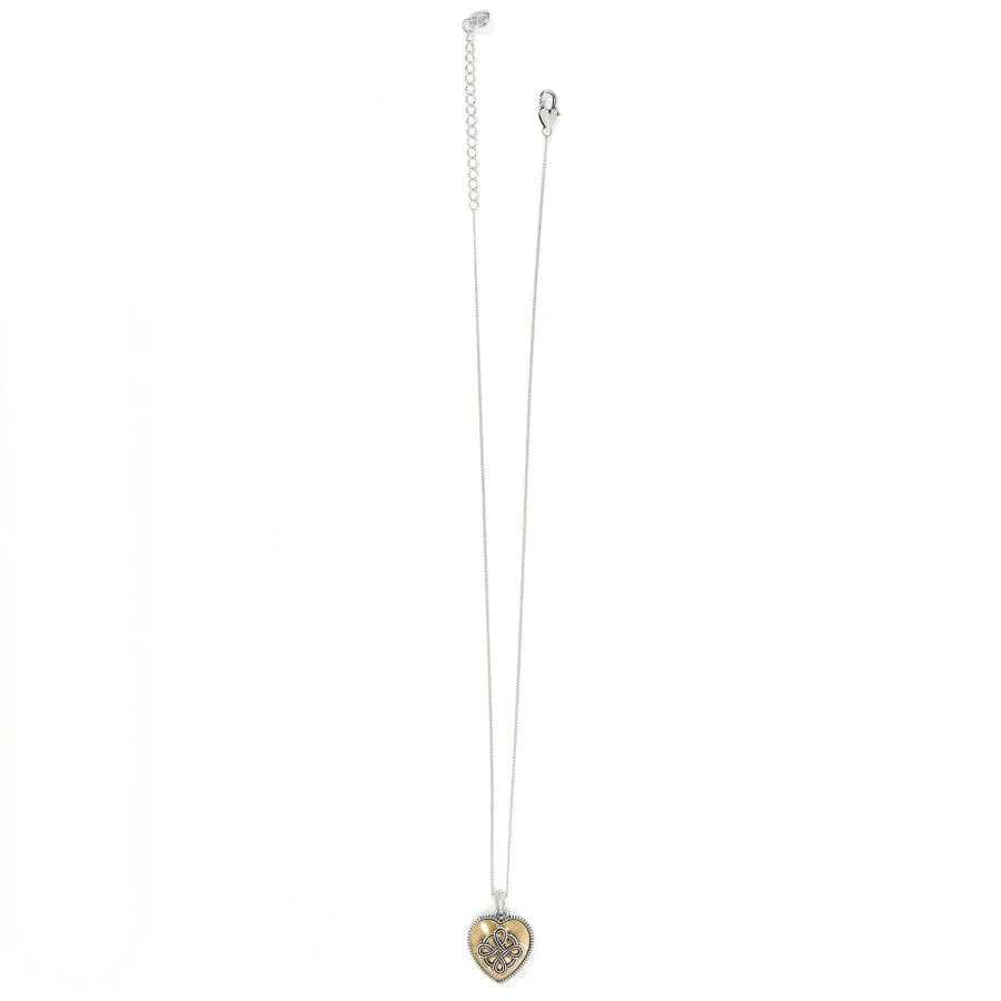 Interlok Noir Reversible Heart Necklace sold by Brighton product image thumbnail 2