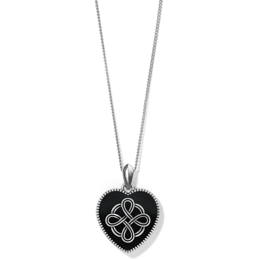 Interlok Noir Reversible Heart Necklace sold by Brighton product image thumbnail 5