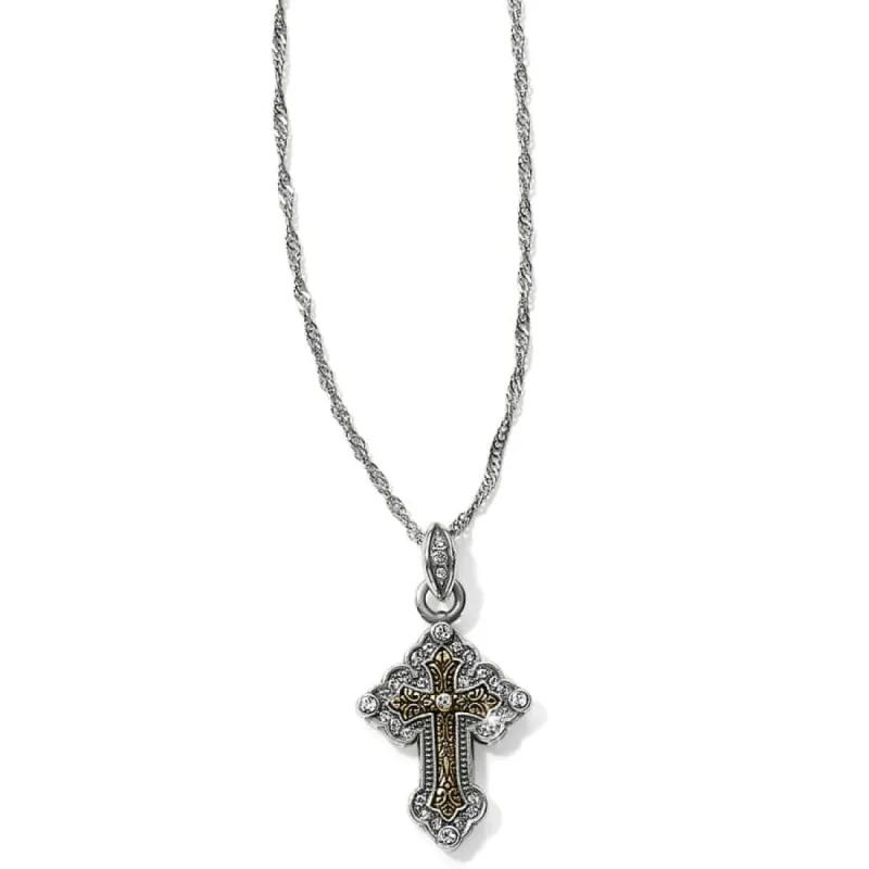 Greek Petite Cross Necklace sold by Brighton
