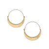 Palm Canyon Large Hoop Earrings sold by Brighton