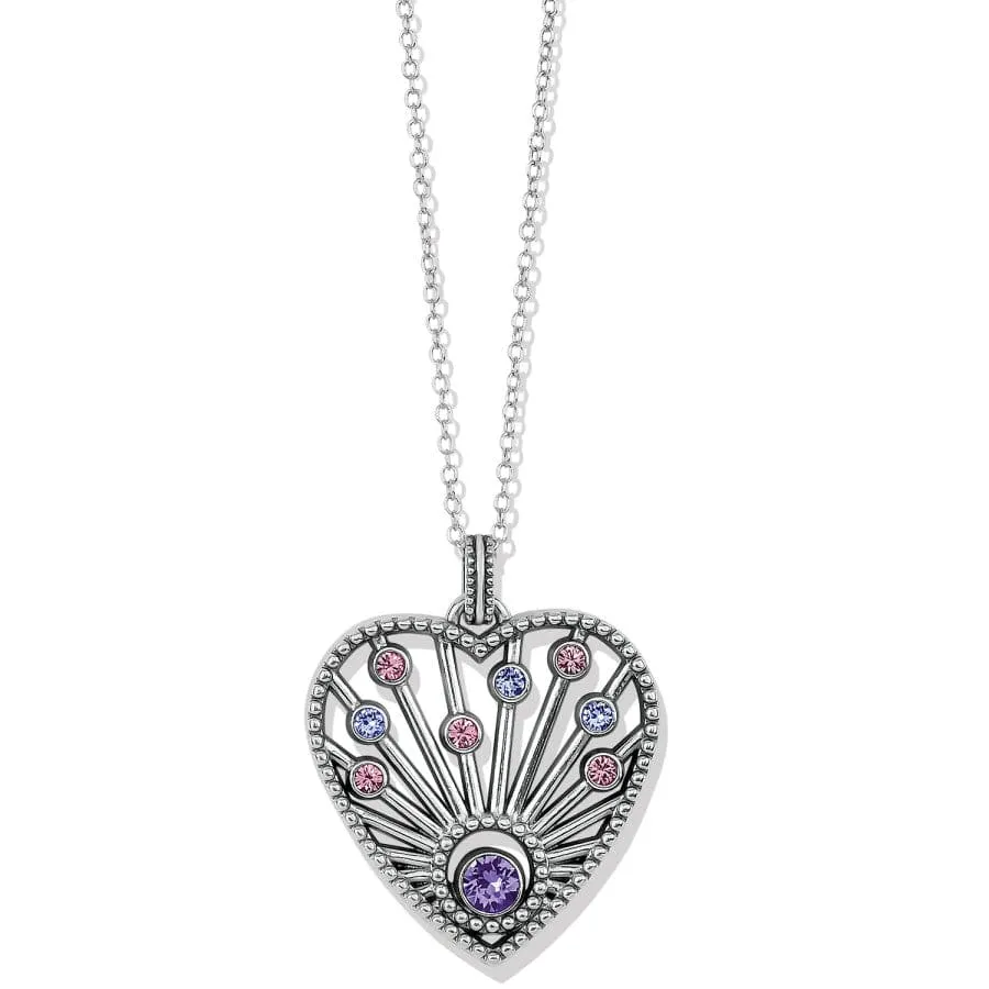 Halo Radiance Heart Necklace sold by Brighton