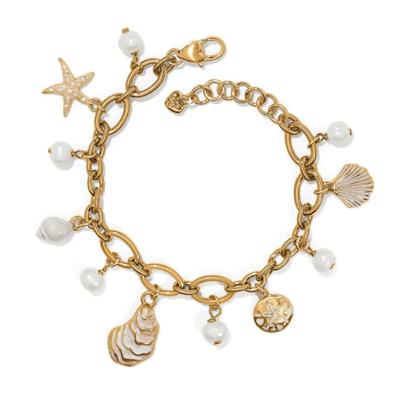 Sunset Cove Pearl Charm Bracelet sold by Brighton