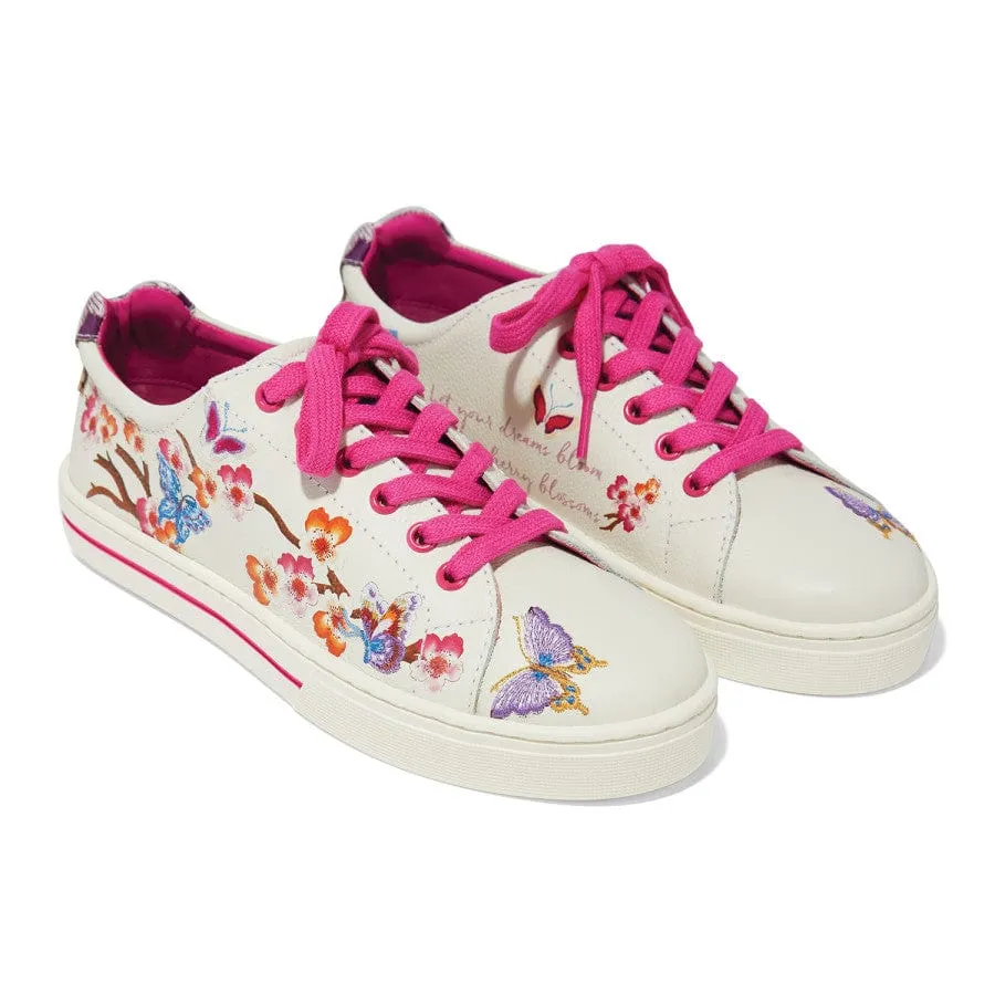 Sakura Embroidered Sneakers sold by Brighton