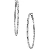 Pebble Large Oval Hoop Earrings sold by Brighton