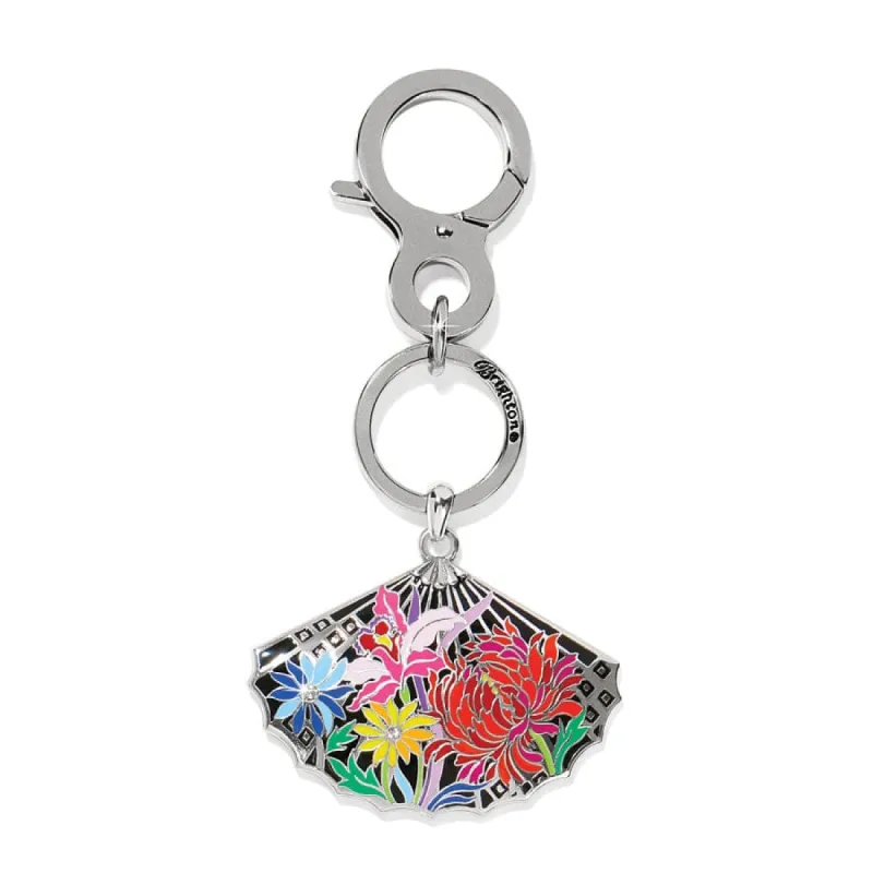 Kyoto In Bloom Fan Handbag Fob sold by Brighton