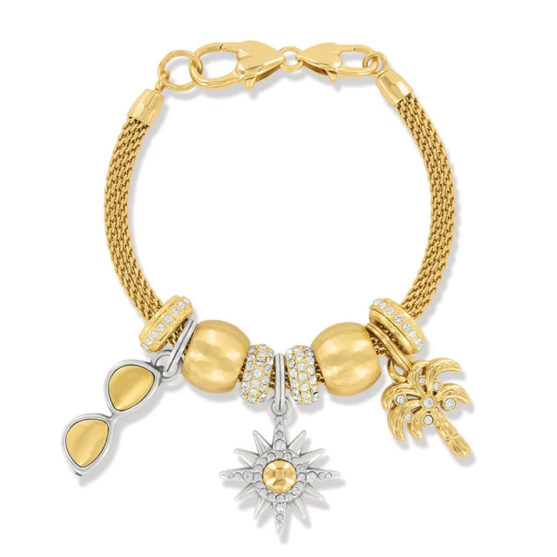 Golden Summer Sun Charm Bracelet sold by Brighton