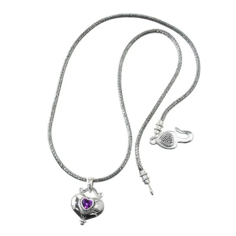 Buddha Alexandrite Heart Necklace sold by Brighton