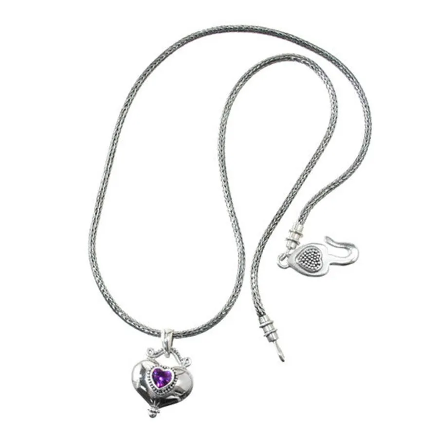 Buddha Alexandrite Heart Necklace sold by Brighton