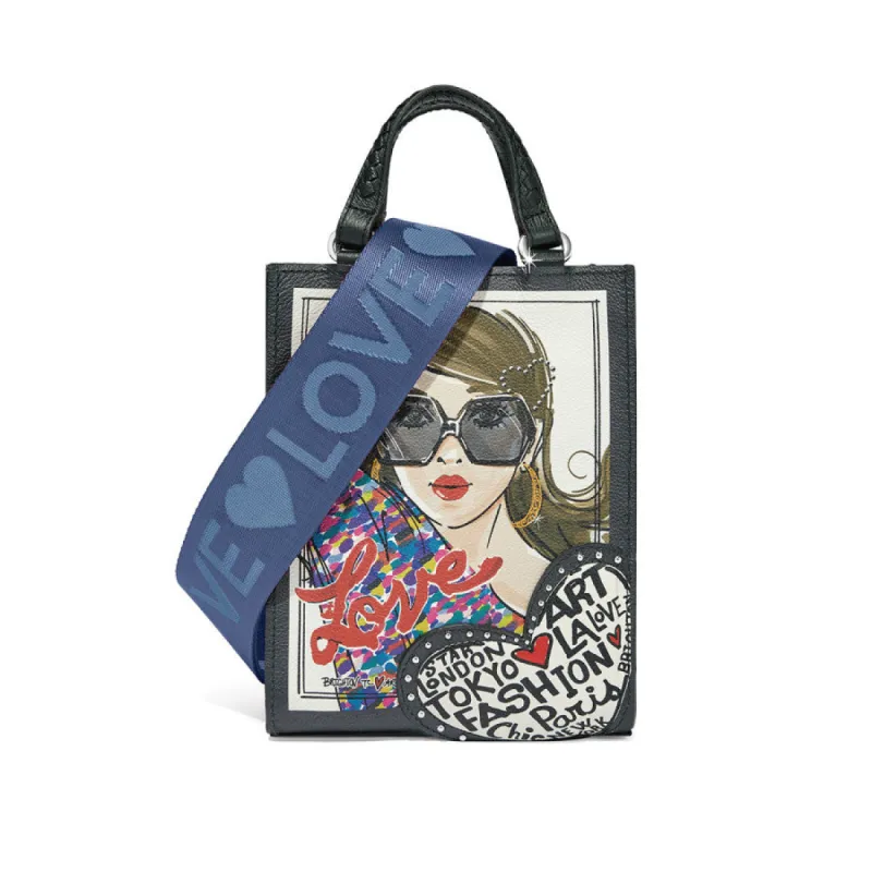 Fashionista Cover Girl Mini Tote sold by Brighton