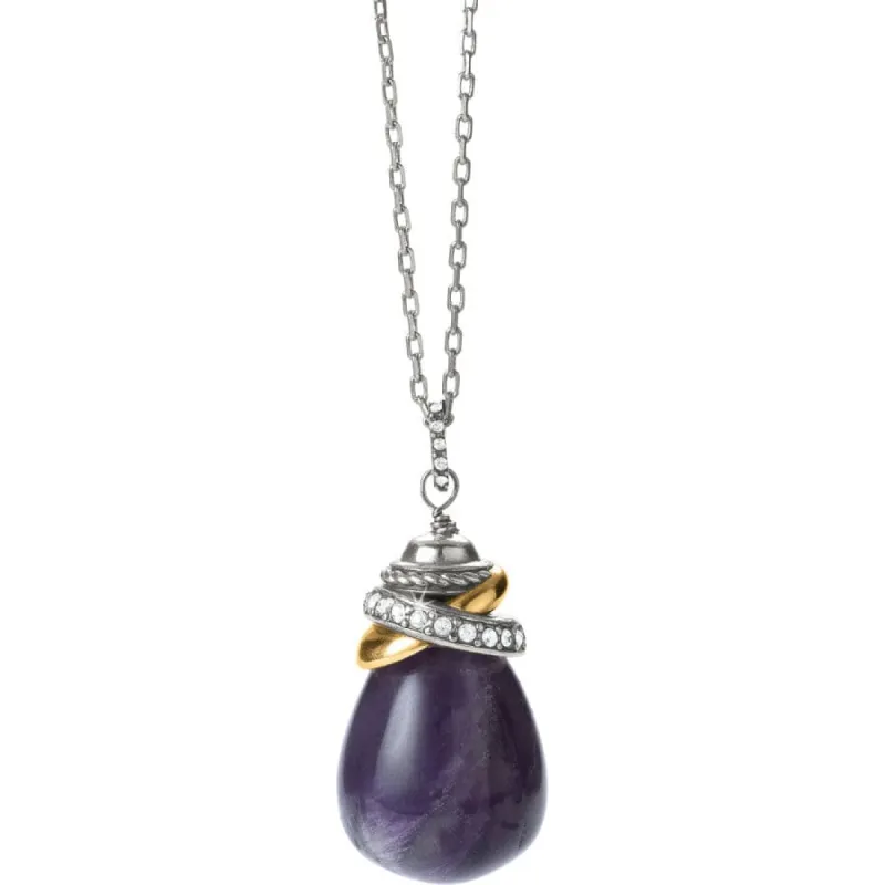 Neptune's Rings Amethyst Pendant Necklace sold by Brighton