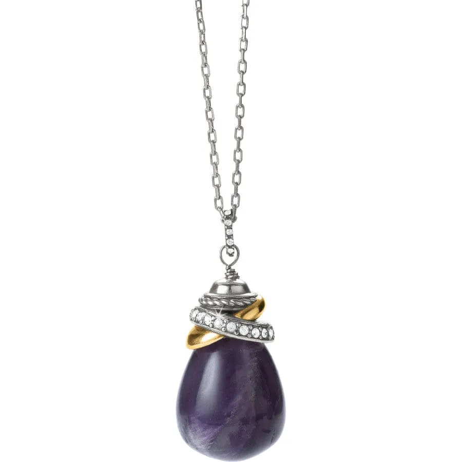Neptune's Rings Amethyst Pendant Necklace sold by Brighton