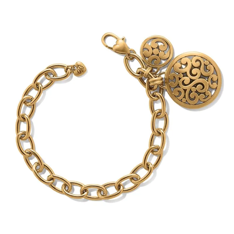Contempo Medallion Link Bracelet sold by Brighton