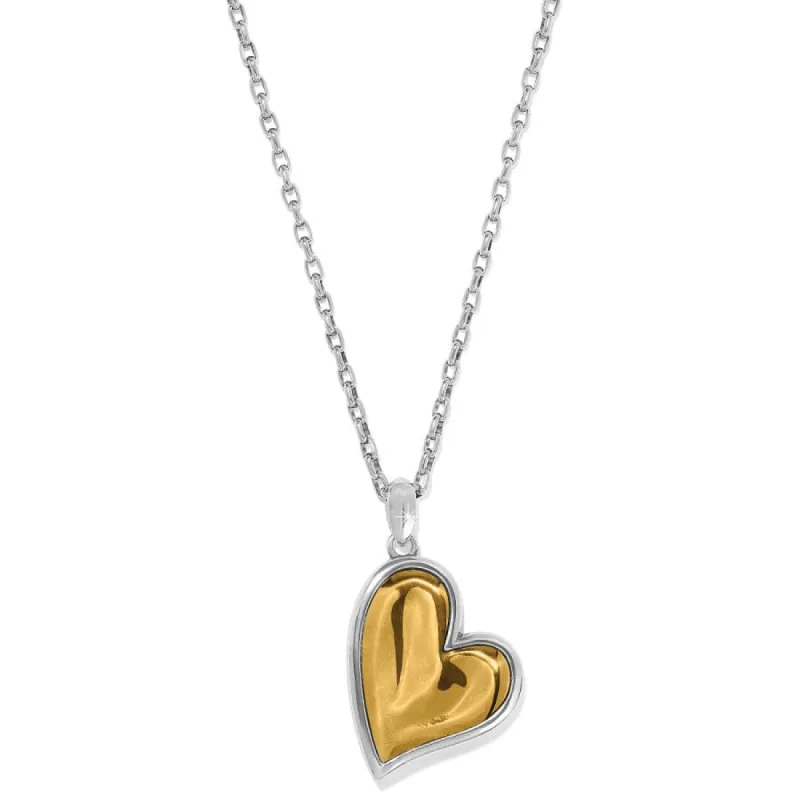 Cascade Heart Reversible Necklace sold by Brighton