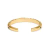 Trust Your Journey Golden Double Hinged Bangle sold by Brighton