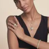 Trust Your Journey Golden Double Hinged Bangle sold by Brighton
