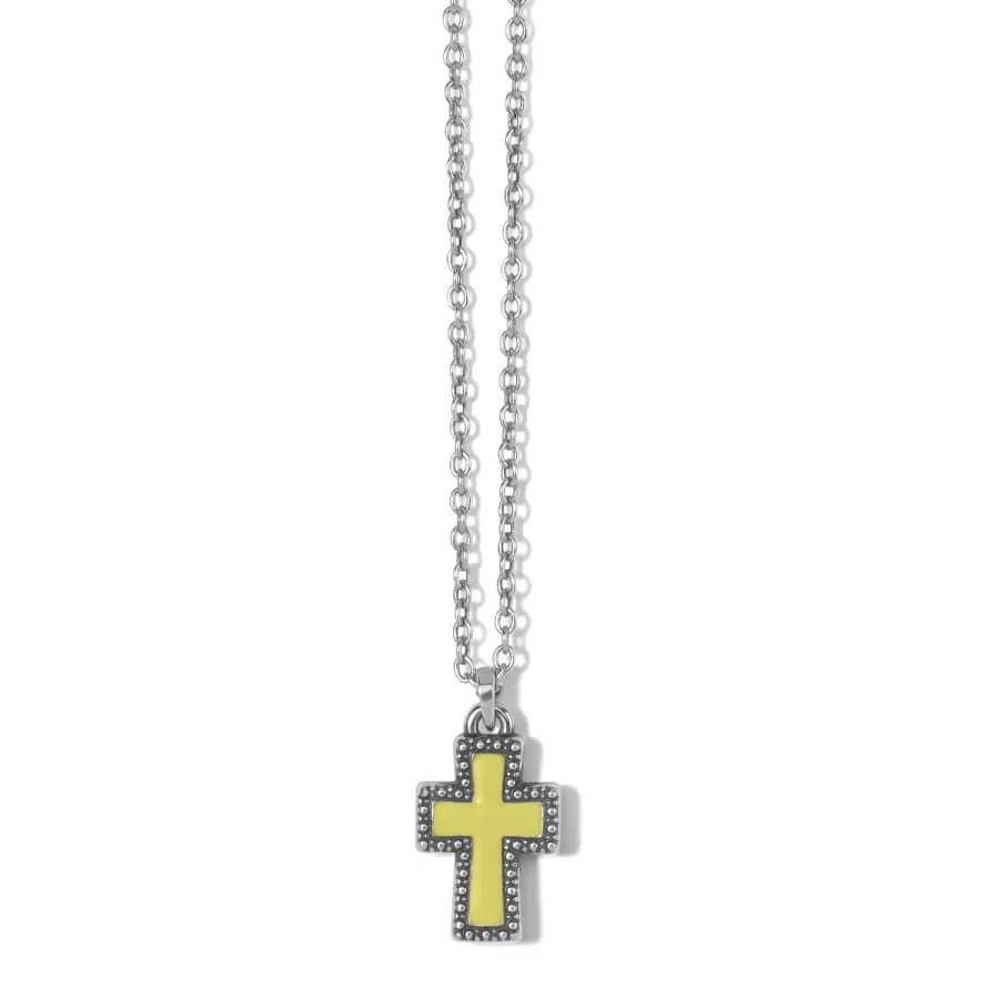Dazzling Cross Petite Necklace sold by Brighton