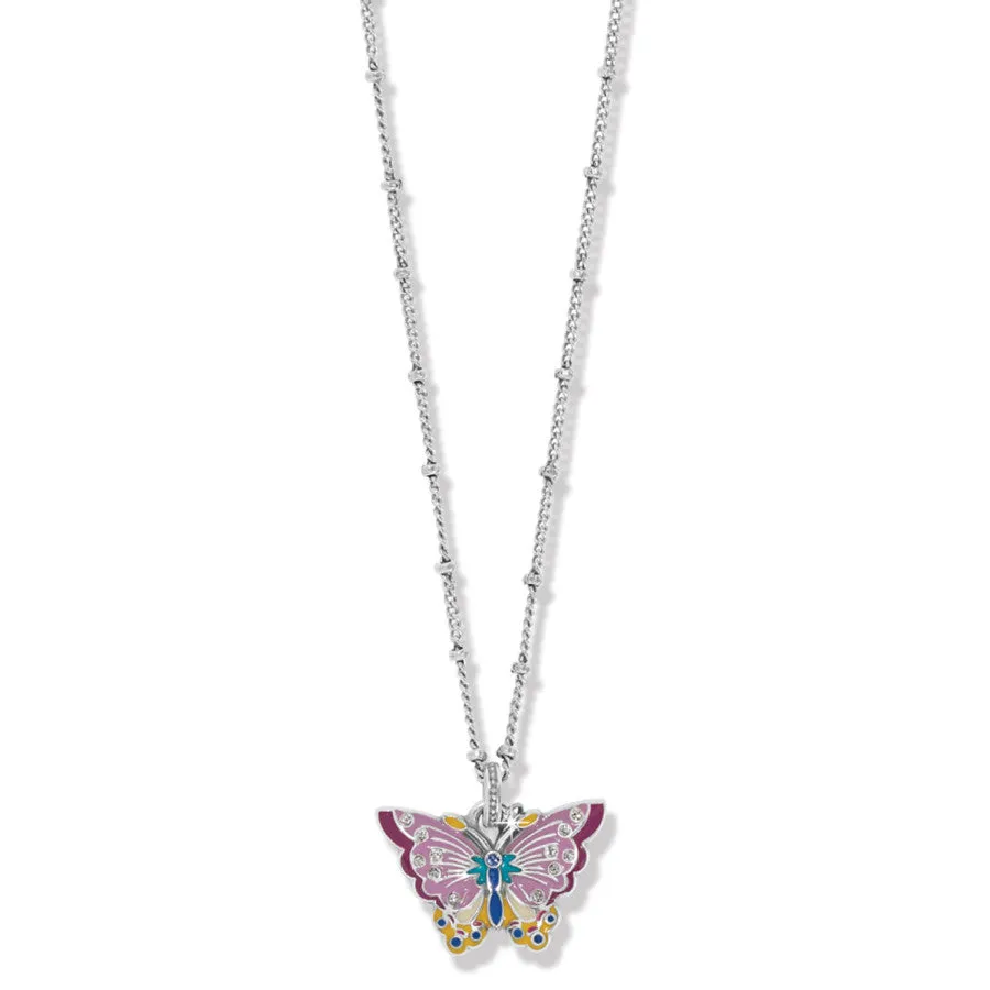 Kyoto In Bloom Butterfly Short Necklace sold by Brighton