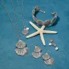 Silver Shells Pearl Drop Earrings sold by Brighton