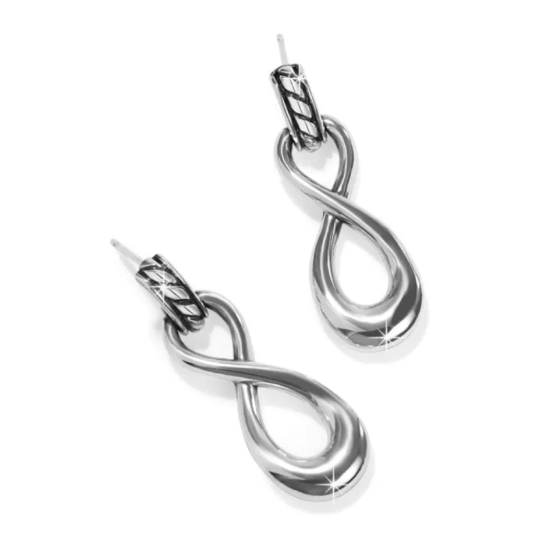 Interlok Infinity Post Drop Earrings sold by Brighton