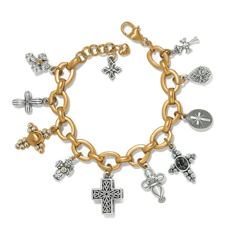 Heavenly Cross Charm Bracelet sold by Brighton