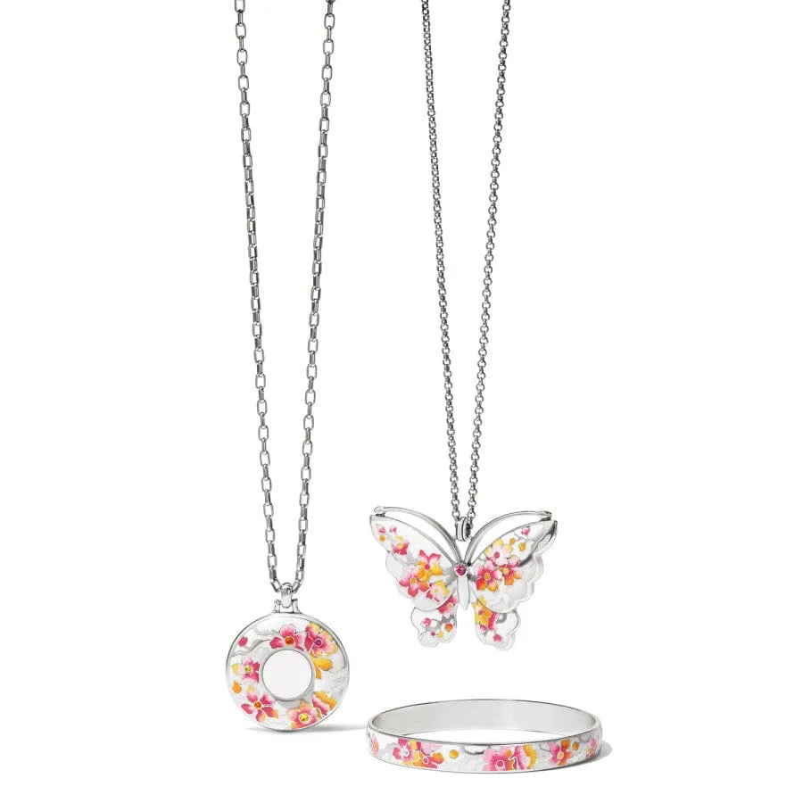 Kyoto In Bloom Sakura Butterfly Necklace sold by Brighton product image thumbnail 4