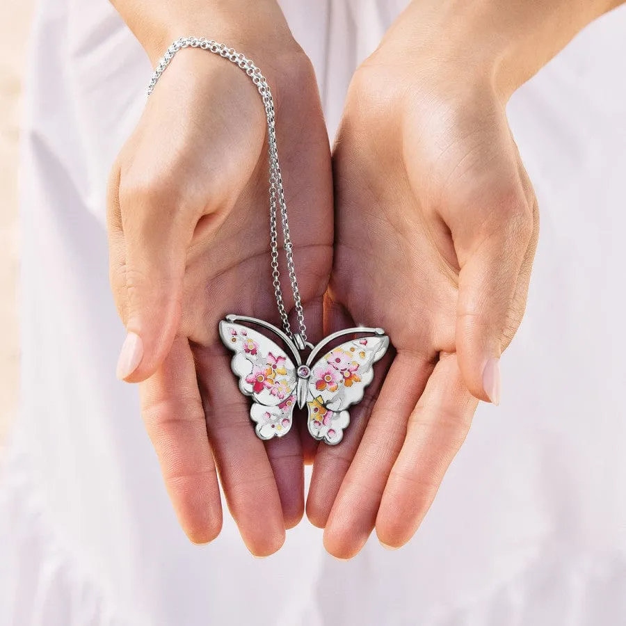 Kyoto In Bloom Sakura Butterfly Necklace sold by Brighton product image thumbnail 5